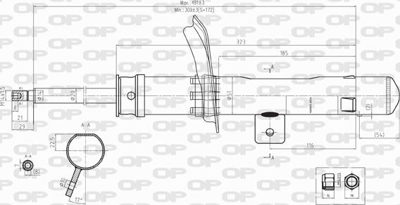 Open Parts SAB8110.31 - Amortisseur cwaw.fr