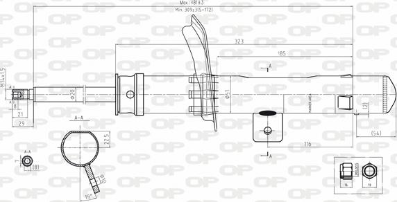 Open Parts SAB8111.31 - Amortisseur cwaw.fr