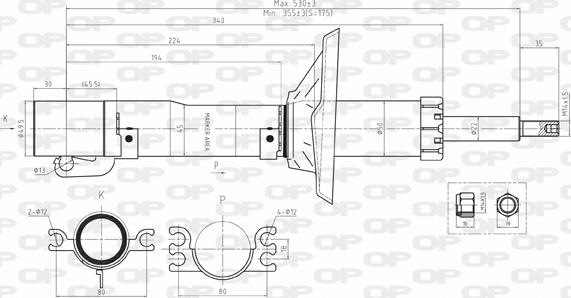 Open Parts SAB8118.11 - Amortisseur cwaw.fr