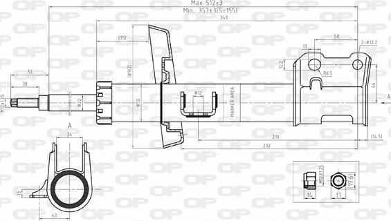 Open Parts SAB8113.31 - Amortisseur cwaw.fr