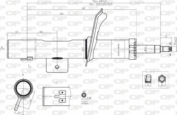 Open Parts SAB8184.31 - Amortisseur cwaw.fr