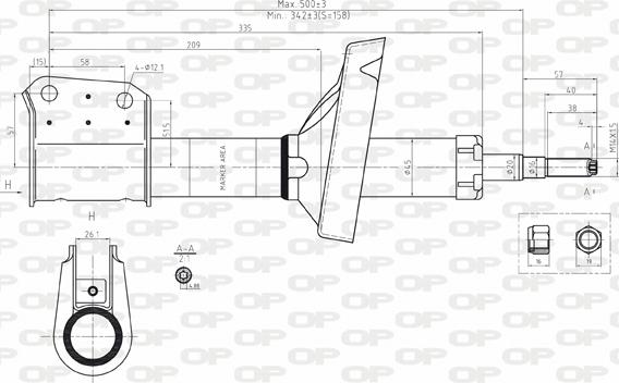 Open Parts SAB8185.31 - Amortisseur cwaw.fr