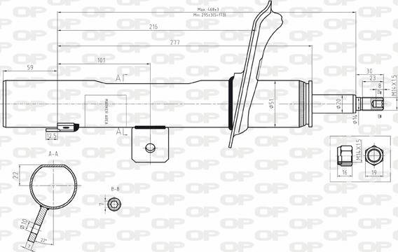 Open Parts SAB8180.31 - Amortisseur cwaw.fr