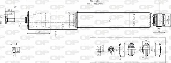 Open Parts SAB8188.12 - Amortisseur cwaw.fr