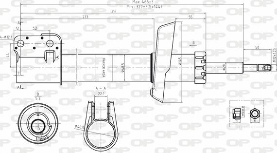 Open Parts SAB8130.31 - Amortisseur cwaw.fr