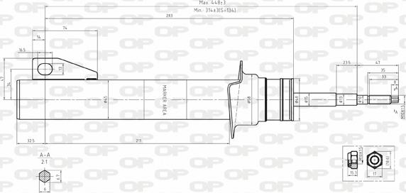 Open Parts SAB8131.31 - Amortisseur cwaw.fr