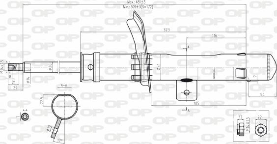 Open Parts SAB8137.11 - Amortisseur cwaw.fr