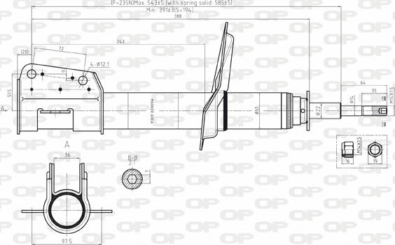 Open Parts SAB8124.31 - Amortisseur cwaw.fr