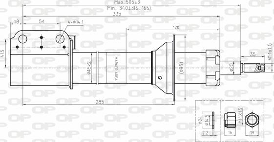 Open Parts SAB8128.31 - Amortisseur cwaw.fr