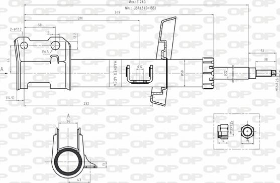 Open Parts SAB8123.31 - Amortisseur cwaw.fr