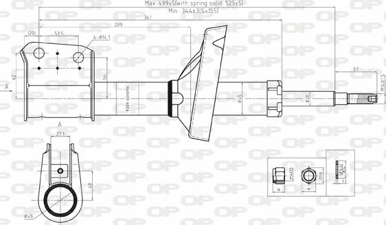 Open Parts SAB8122.31 - Amortisseur cwaw.fr