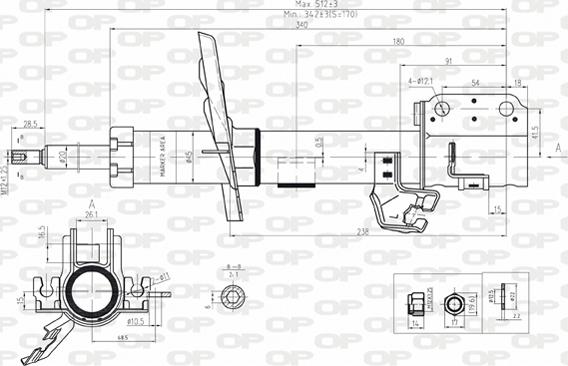 Open Parts SAB8174.31 - Amortisseur cwaw.fr