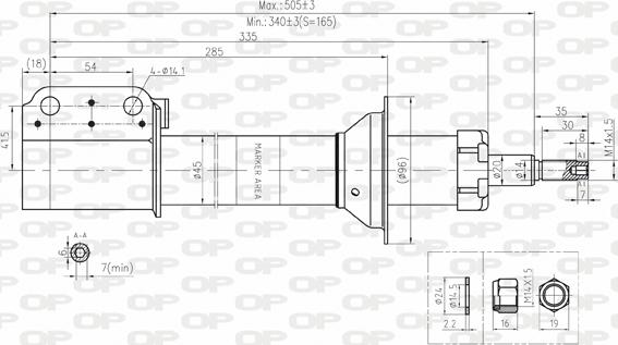 Open Parts SAB8172.11 - Amortisseur cwaw.fr