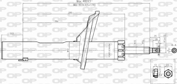 Open Parts SAB8395.11 - Amortisseur cwaw.fr