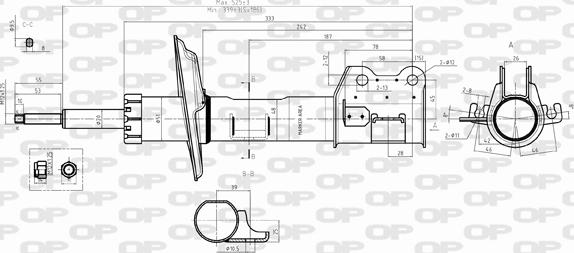 Open Parts SAB8392.31 - Amortisseur cwaw.fr