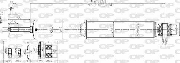 Open Parts SAB8349.11 - Amortisseur cwaw.fr