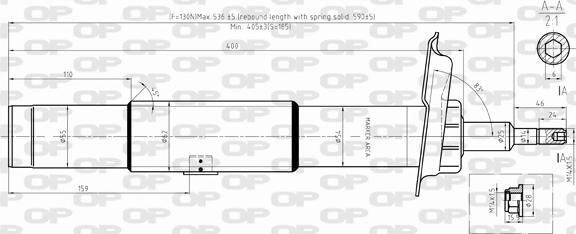 Open Parts SAB8342.31 - Amortisseur cwaw.fr