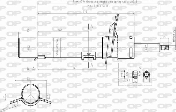 Open Parts SAB8347.31 - Amortisseur cwaw.fr