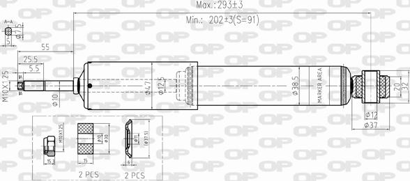 Open Parts SAB8356.11 - Amortisseur cwaw.fr