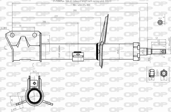 Open Parts SAB8358.31 - Amortisseur cwaw.fr