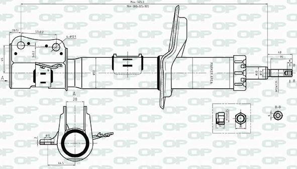 Open Parts SAB8365.31 - Amortisseur cwaw.fr