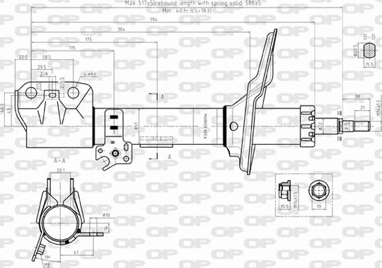 Open Parts SAB8309.31 - Amortisseur cwaw.fr