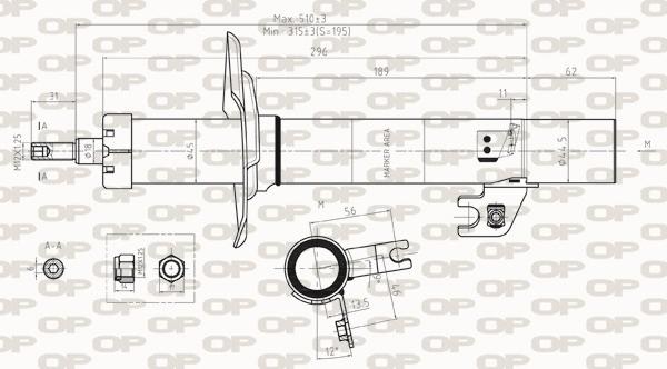 Open Parts SAB8305.31 - Amortisseur cwaw.fr