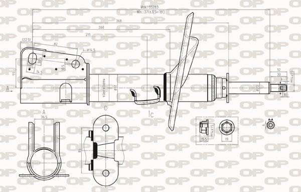 Open Parts SAB8308.31 - Amortisseur cwaw.fr