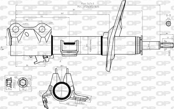 Open Parts SAB8314.31 - Amortisseur cwaw.fr