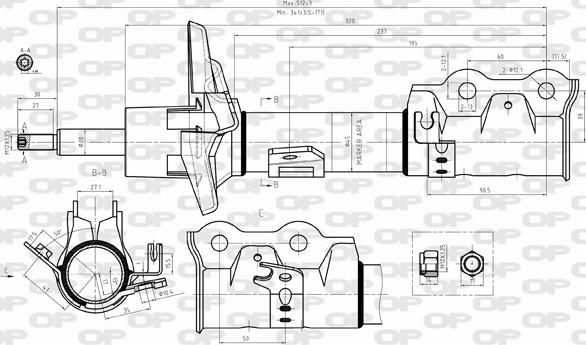 Open Parts SAB8311.31 - Amortisseur cwaw.fr