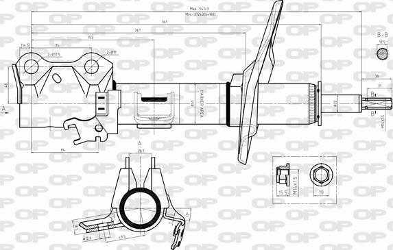 Open Parts SAB8313.31 - Amortisseur cwaw.fr