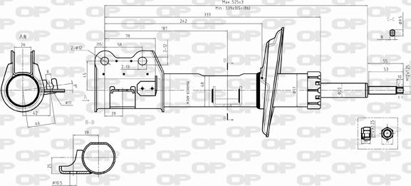 Open Parts SAB8384.31 - Amortisseur cwaw.fr