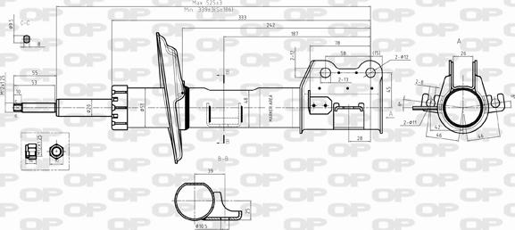 Open Parts SAB8385.31 - Amortisseur cwaw.fr