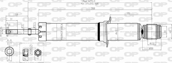 Open Parts SAB8336.32 - Amortisseur cwaw.fr