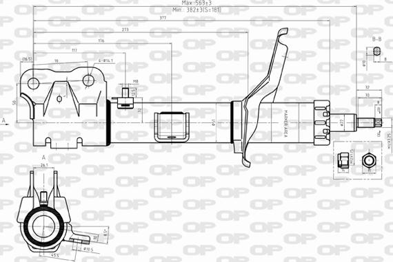 Open Parts SAB8325.31 - Amortisseur cwaw.fr