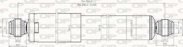 Open Parts SAB8249.12 - Amortisseur cwaw.fr