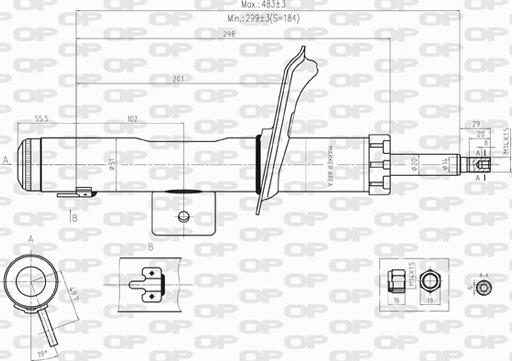 Open Parts SAB8245.11 - Amortisseur cwaw.fr