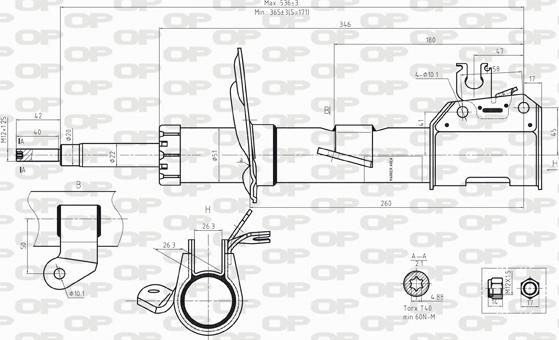 Open Parts SAB8243.31 - Amortisseur cwaw.fr