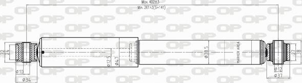 Open Parts SAB8247.32 - Amortisseur cwaw.fr