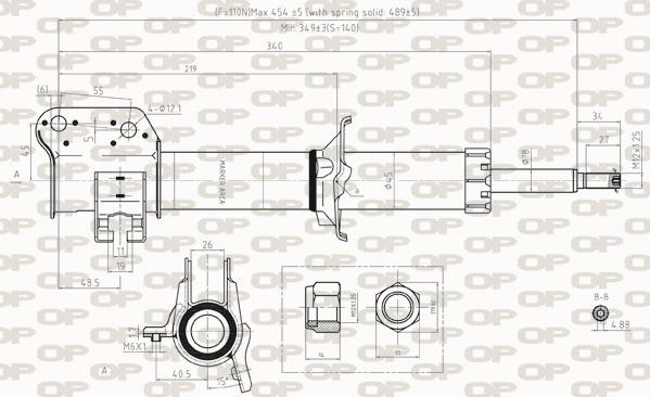 Open Parts SAB8254.31 - Amortisseur cwaw.fr