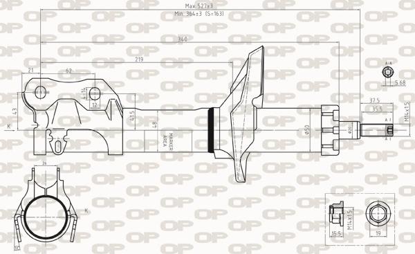 Open Parts SAB8256.31 - Amortisseur cwaw.fr