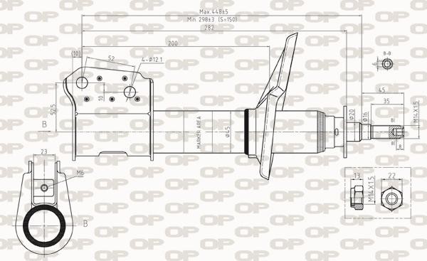 Open Parts SAB8257.31 - Amortisseur cwaw.fr