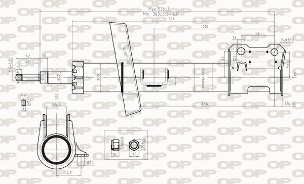 Open Parts SAB8269.31 - Amortisseur cwaw.fr