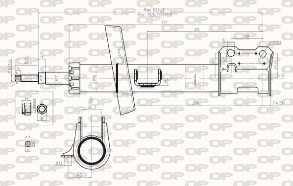 Open Parts SAB8268.31 - Amortisseur cwaw.fr