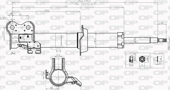 Open Parts SAB8209.31 - Amortisseur cwaw.fr