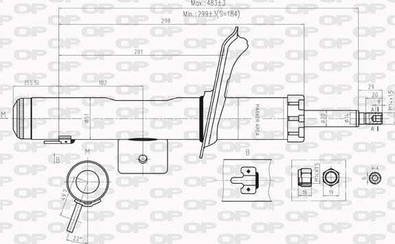 Open Parts SAB8205.11 - Amortisseur cwaw.fr