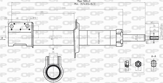 Open Parts SAB8206.31 - Amortisseur cwaw.fr