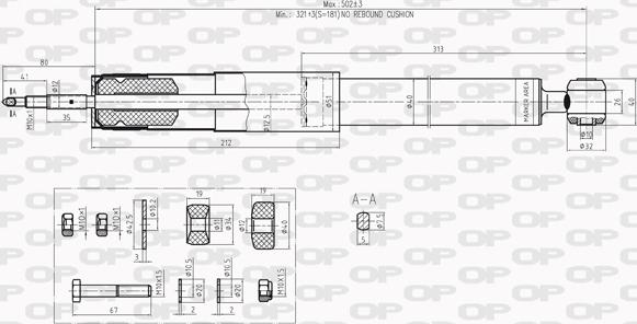 Open Parts SAB8201.32 - Amortisseur cwaw.fr