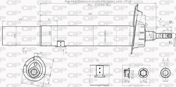 Open Parts SAB8208.31 - Amortisseur cwaw.fr