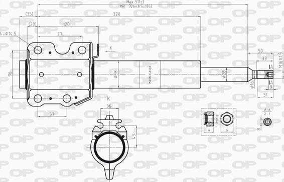 Open Parts SAB8219.31 - Amortisseur cwaw.fr